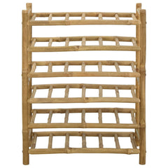Wine Rack Bamboo Natural 6-tier (36 bottles)