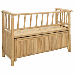vidaXL Garden Storage Bench 110 x 47 x 80 cm Bamboo Natural 6