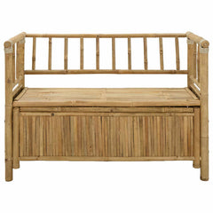 vidaXL Garden Storage Bench 110 x 47 x 80 cm Bamboo Natural 4