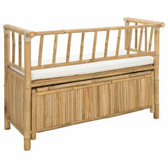 vidaXL Garden Storage Bench 110 x 47 x 80 cm Bamboo Natural 6