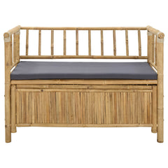 vidaXL Garden Storage Bench 110 x 47 x 80 cm Bamboo Natural 4