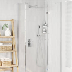 Concealed Shower System (Round) Stainless Steel 201 Silver Square-shaped