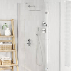 Concealed Shower System (Round) Stainless Steel 201 Silver Round-shaped
