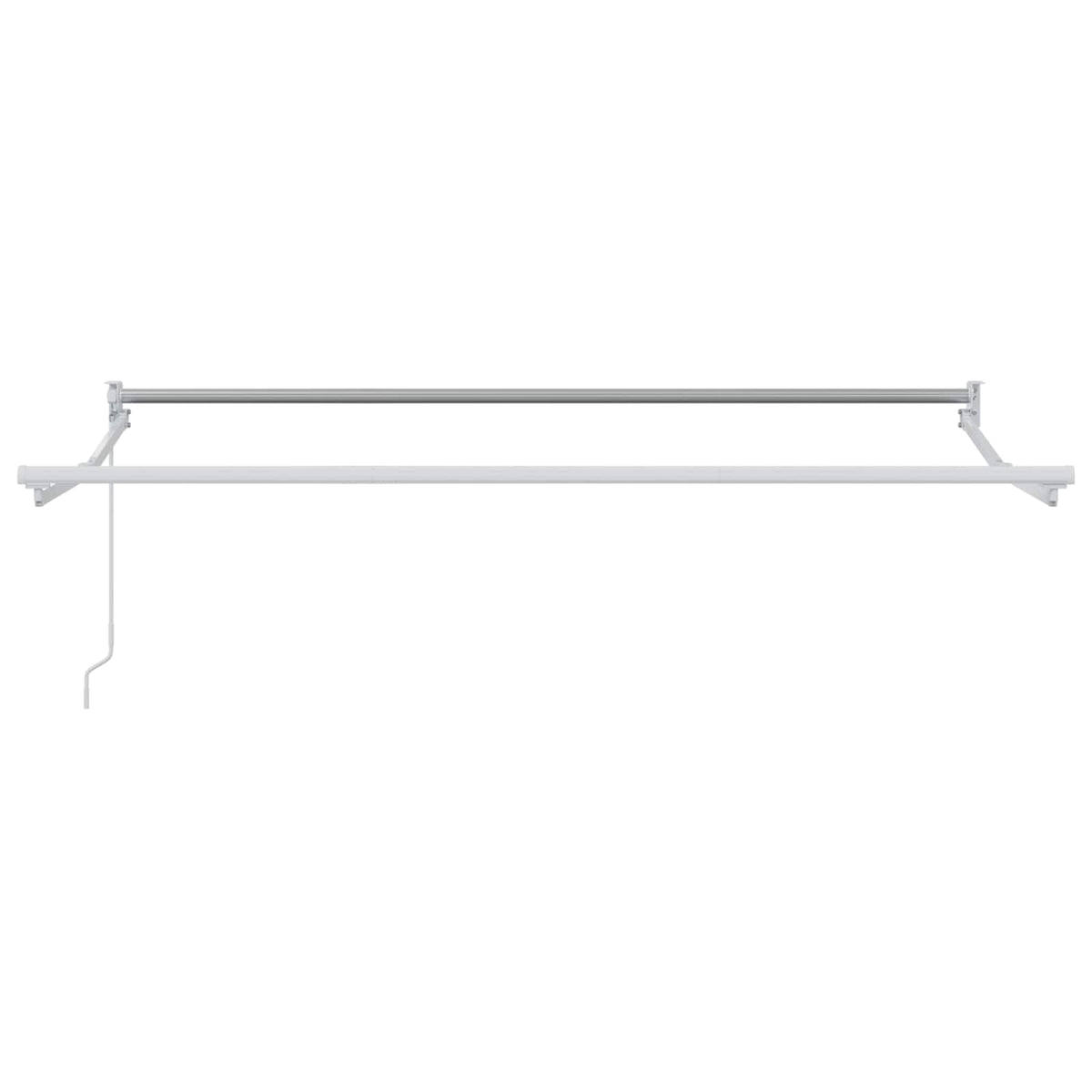 Manual Awning Frame Powder-Coated Aluminium White 3 x 2 m