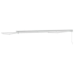 vidaXL Manual Awning Frame Adjustable White 4.5 x 3 m Steel 5