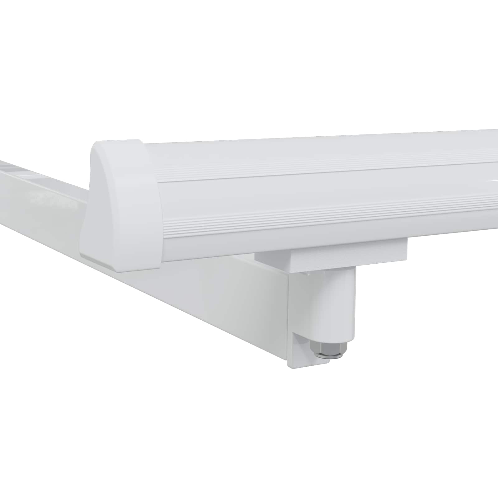 vidaXL Manual Awning Frame Adjustable White 5 x 3 m Steel 6