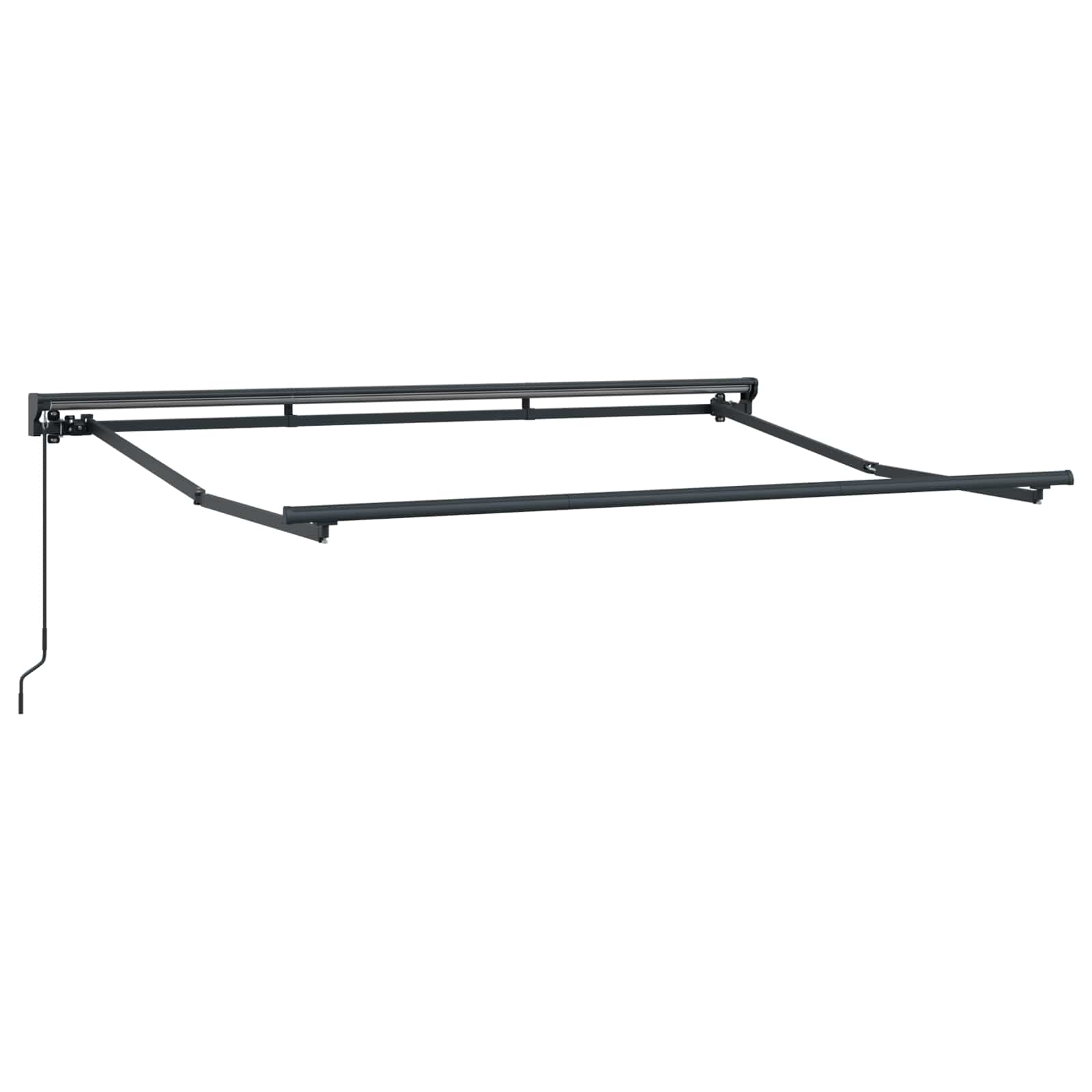 vidaXL Manual Awning Frame Adjustable Anthracite 3 x 2 m Steel 2