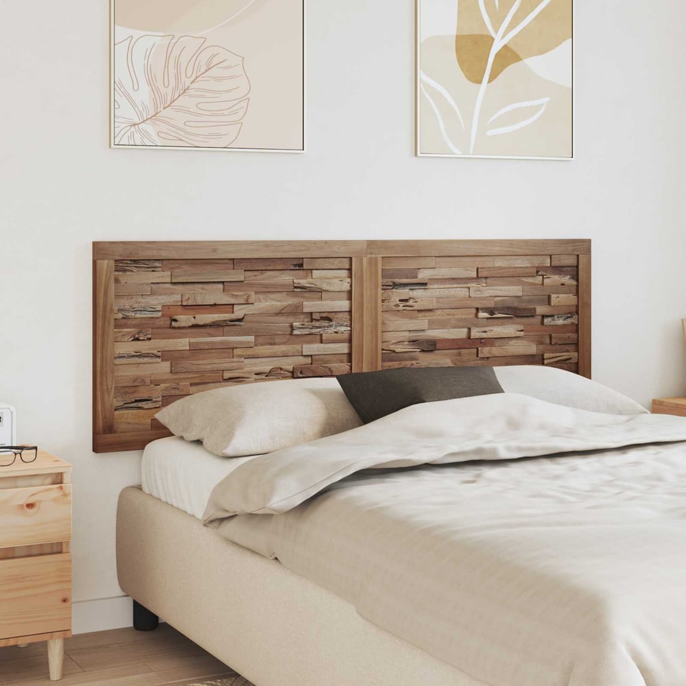Bed Headboard Natural Solid Teak Wood 160 cm