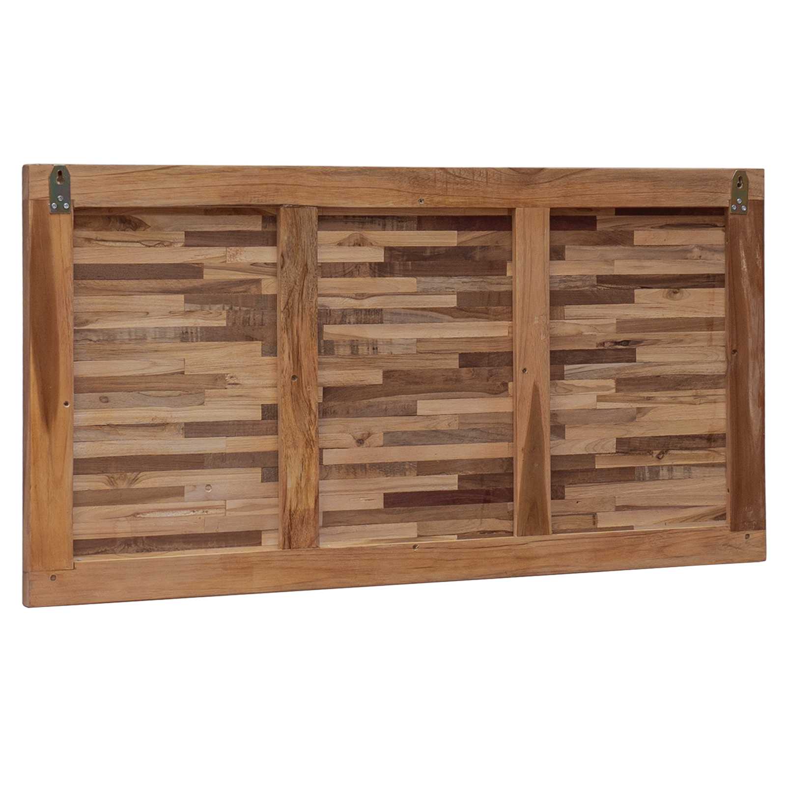 vidaXL Bed Headboard Natural Solid Teak Wood 4