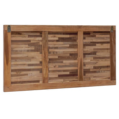 vidaXL Bed Headboard Natural Solid Teak Wood 4