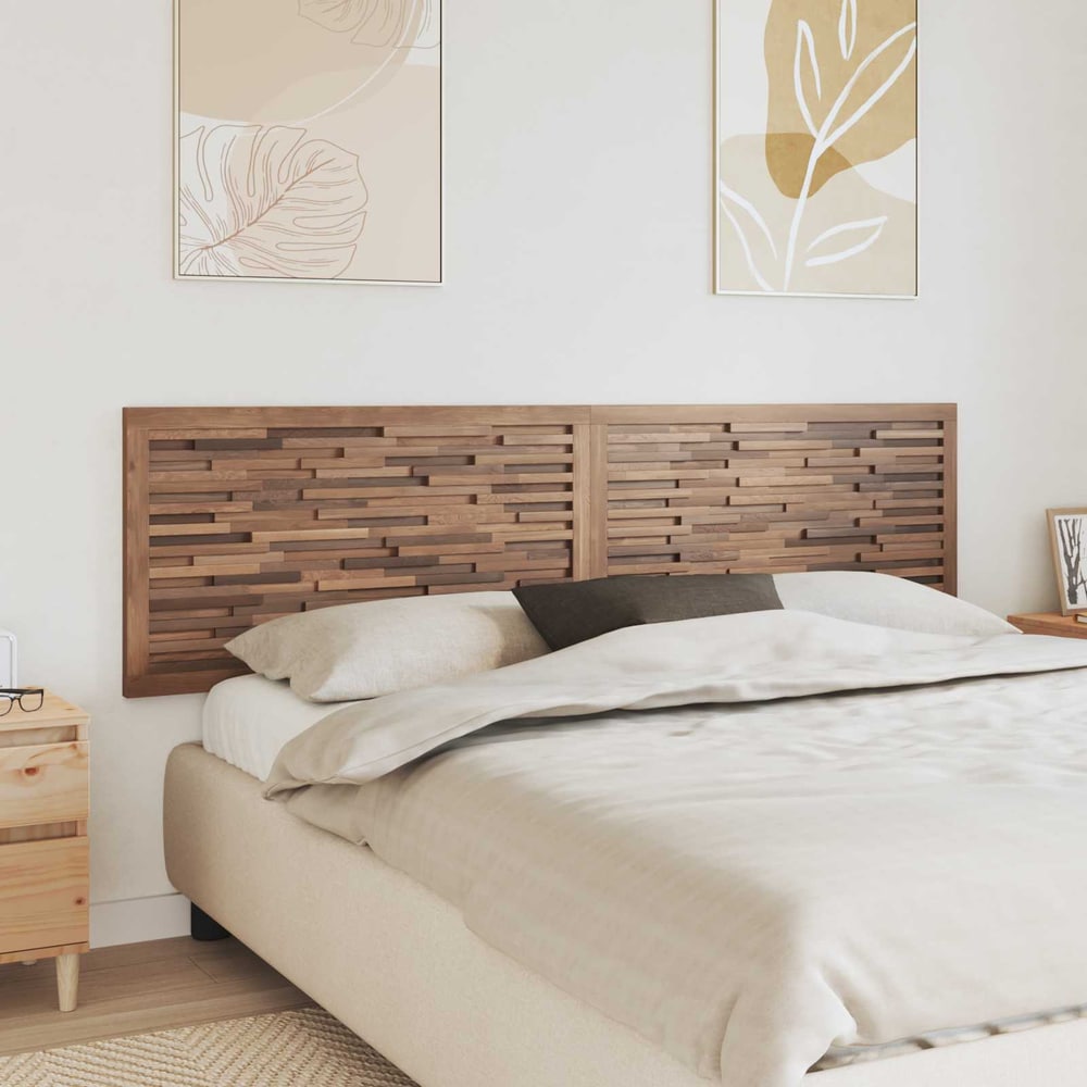 Bed Headboard Natural Solid Teak Wood 180 cm