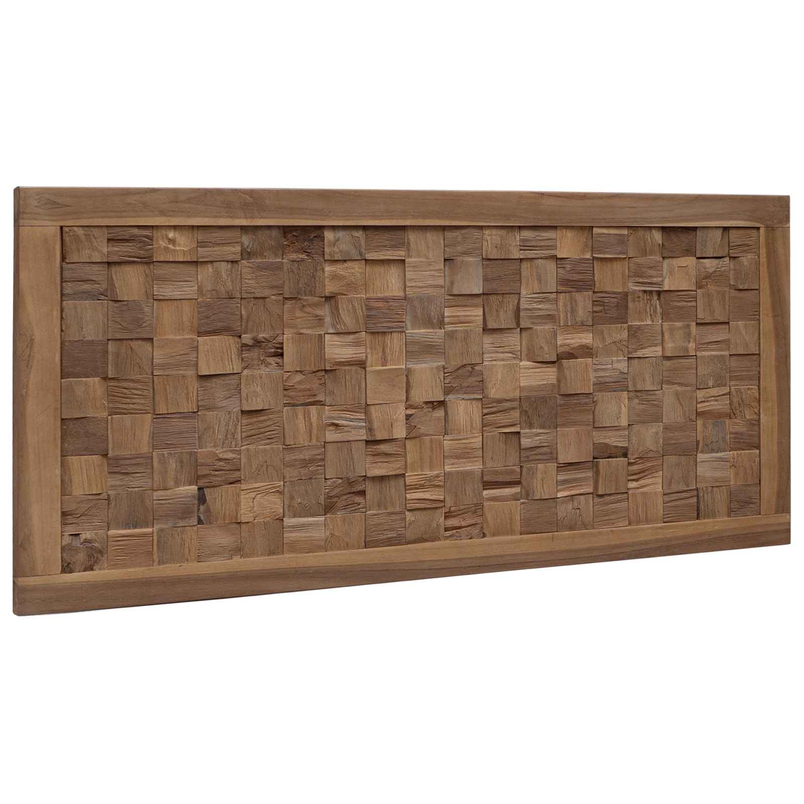 vidaXL Bed Headboard Natural Solid Teak Wood 2