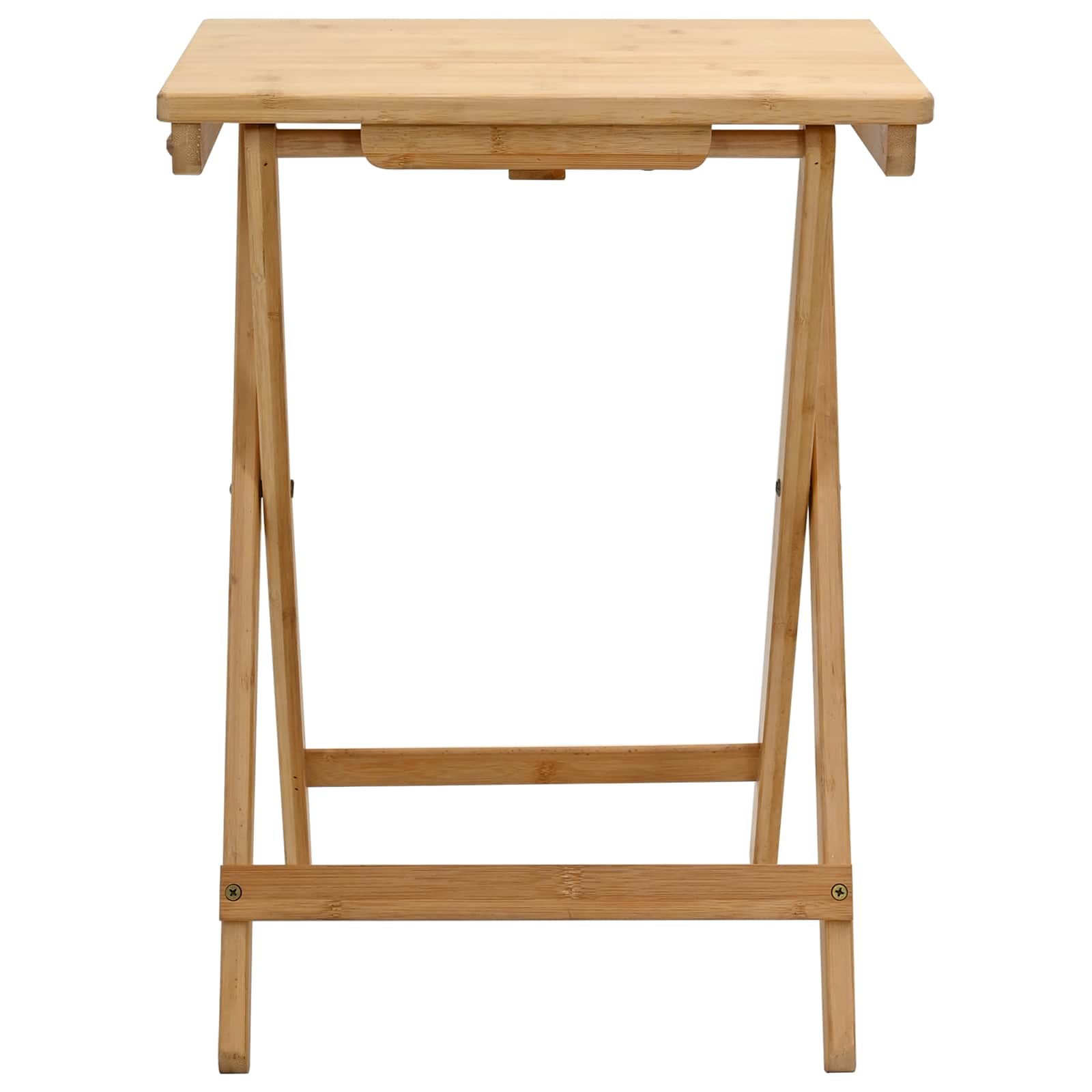 vidaXL Kitchen Table Folding Manual Natural 40 x 30 x 53.5 cm Bamboo 5