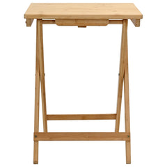 vidaXL Kitchen Table Folding Manual Natural 40 x 30 x 53.5 cm Bamboo 5