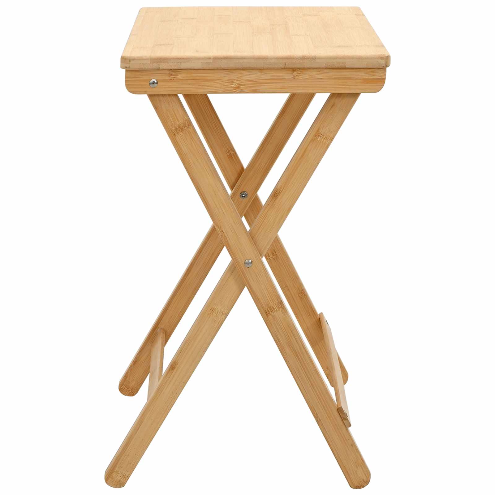 vidaXL Kitchen Table Folding Manual Natural 40 x 30 x 53.5 cm Bamboo 6