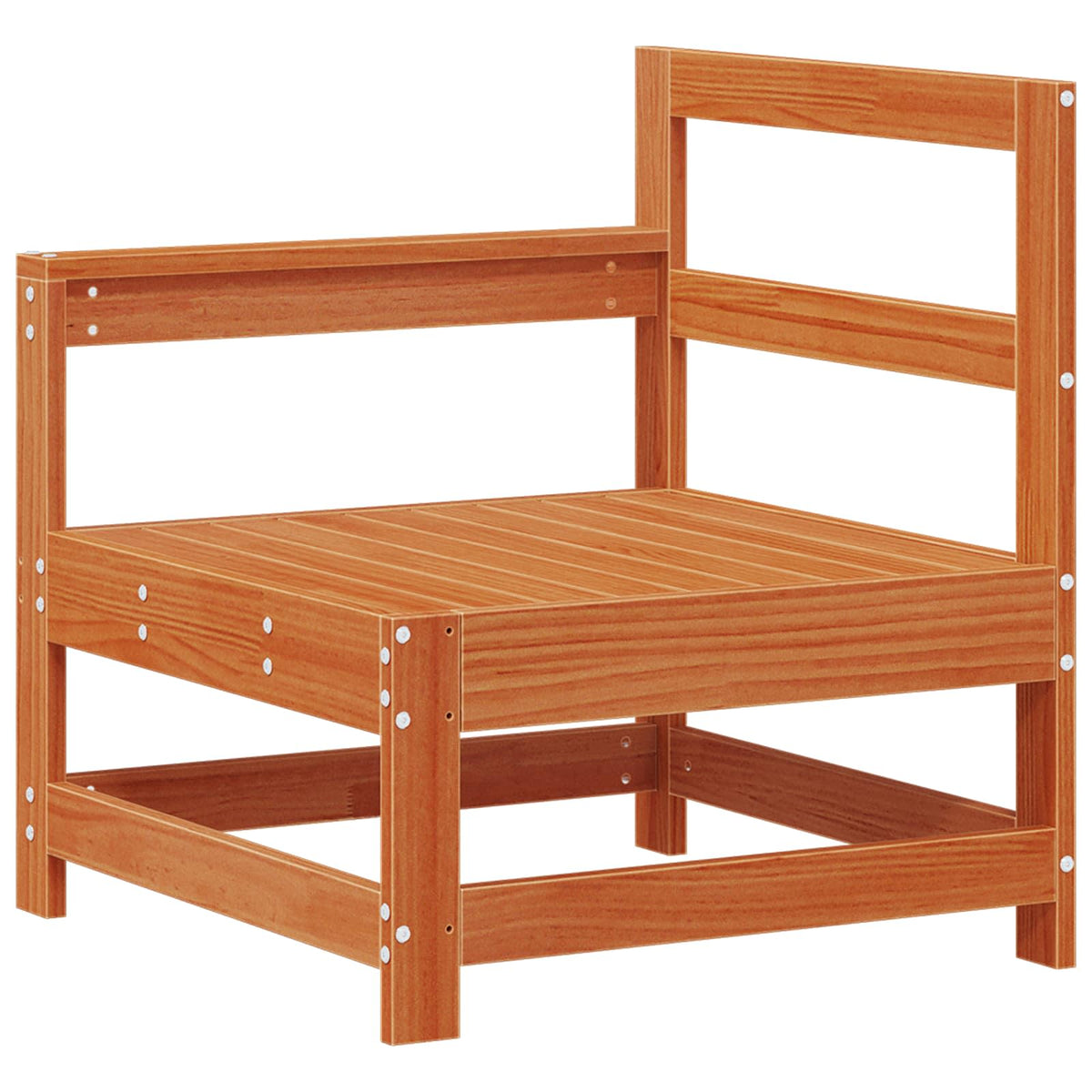 Garden Solid Pine Wood Wax brown