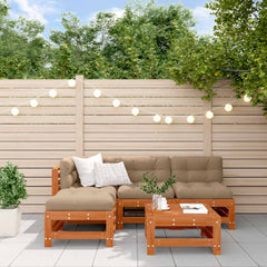 vidaXL Garden Lounge Set 5 pcs Wax Brown Solid Pine Wood 1