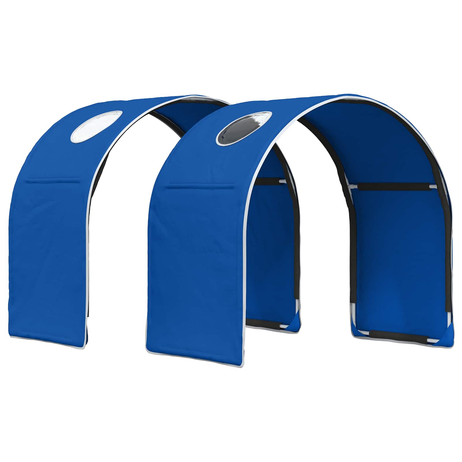 vidaXL Bed Tunnel for Kids Loft Bed 2 pcs Blue Polyester 2