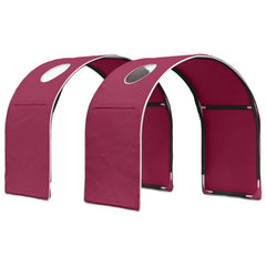 vidaXL Bed Tunnel for Kids Loft Bed 2 pcs Red Polyester 2
