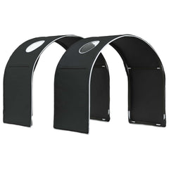 vidaXL Bed Tunnel for Kids Loft Bed 2 pcs Black Polyester 1