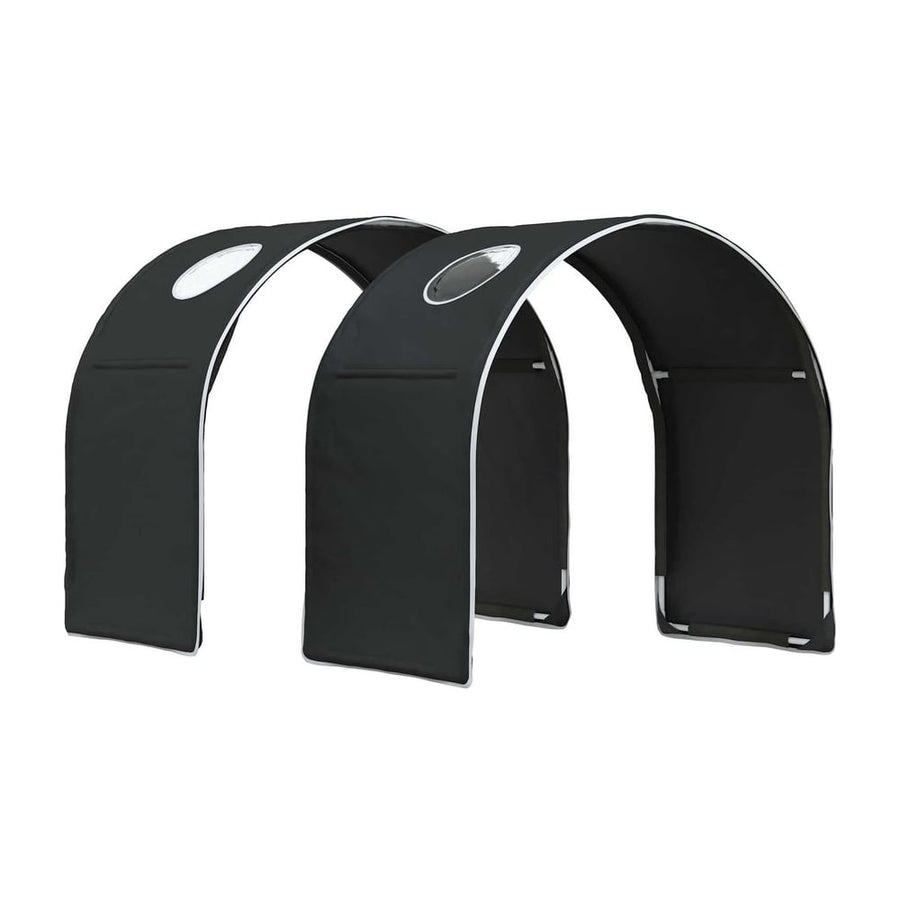 Bed Tunnel for Kids Loft Bed 2 pcs Black Polyester