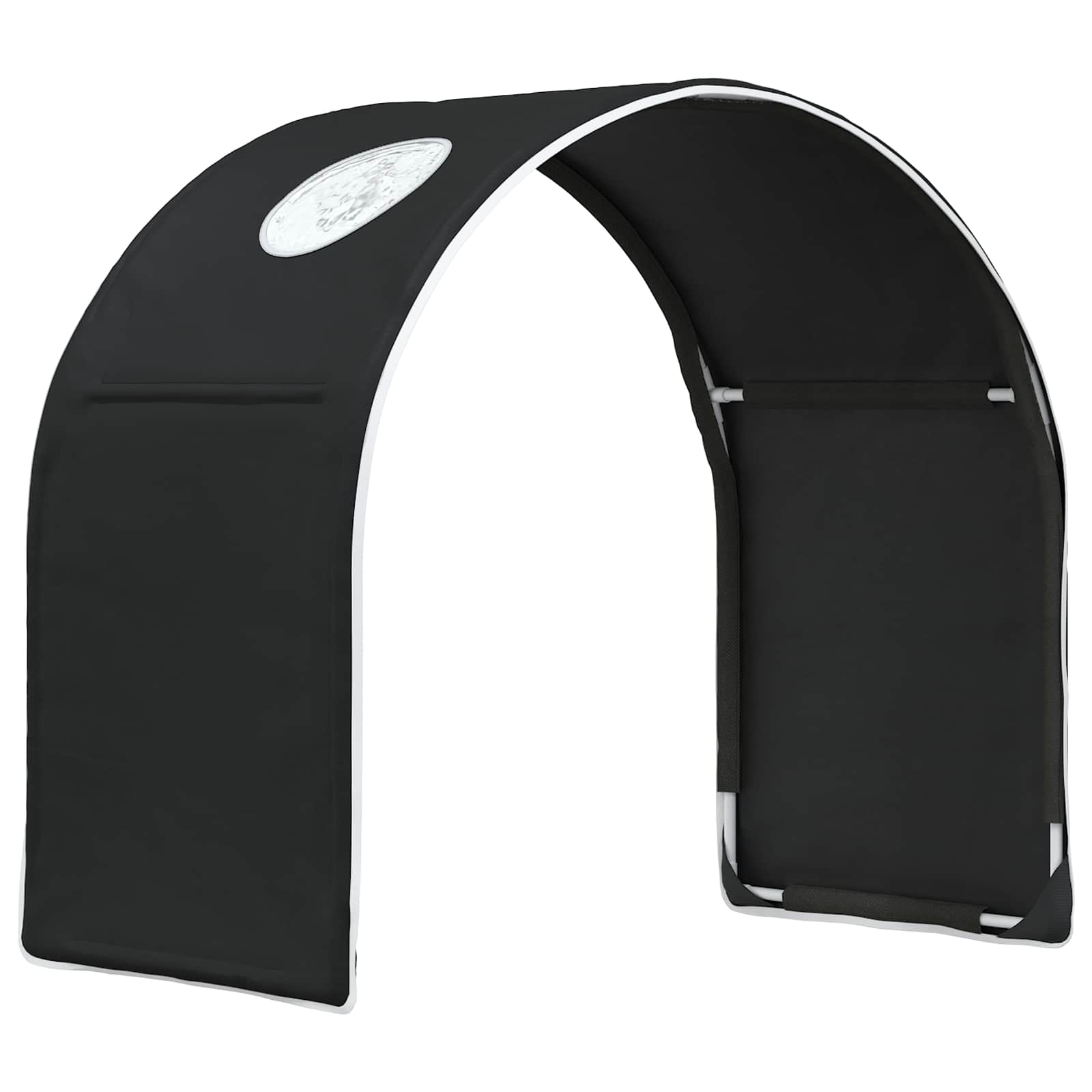 vidaXL Bed Tunnel for Kids Loft Bed 2 pcs Black Polyester 3