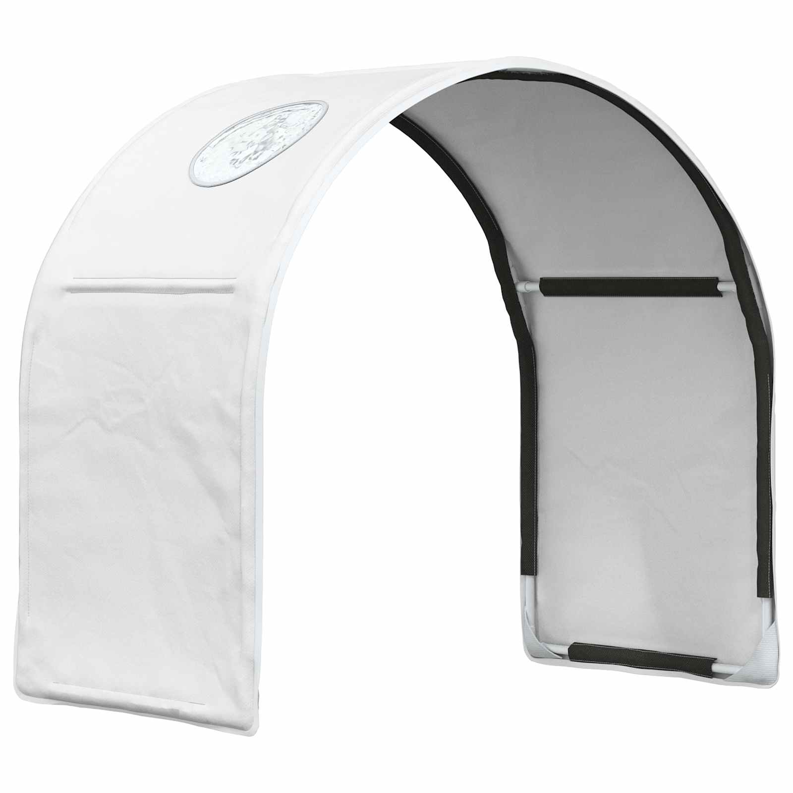 vidaXL Bed Tunnel for Kids Loft Bed 2 pcs White Polyester 2
