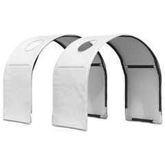 vidaXL Bed Tunnel for Kids Loft Bed 2 pcs White Polyester 4