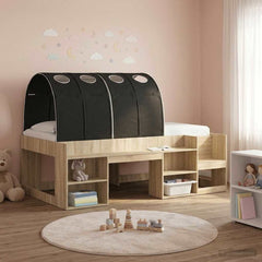 Bed Tunnel 2 pcs Polyester Black
