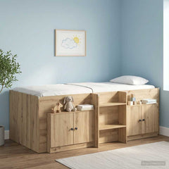 vidaXL Storage Cabinet for Loft Bed 2 pcs Artisan Oak 66 x 35 x 48 cm 1