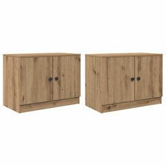 vidaXL Storage Cabinet for Loft Bed 2 pcs Artisan Oak 66 x 35 x 48 cm 4