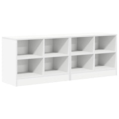 Bed Cabinet 2 pcs 66 x 33 x 48 cm Engineered Wood White