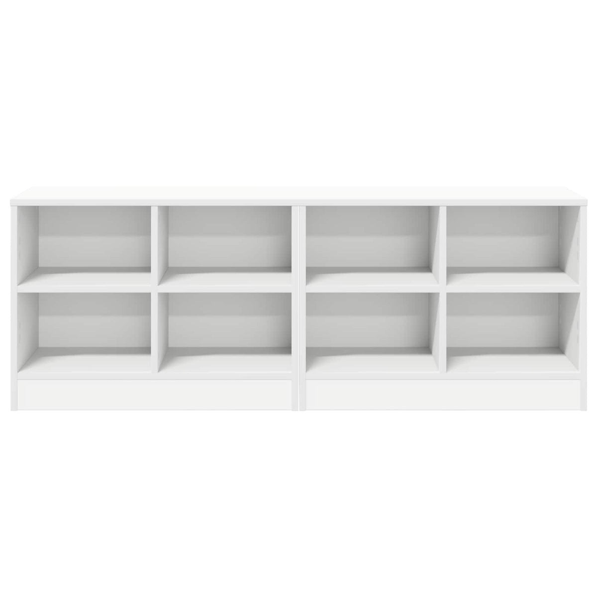 Bed Cabinet 2 pcs 66 x 33 x 48 cm Engineered Wood White