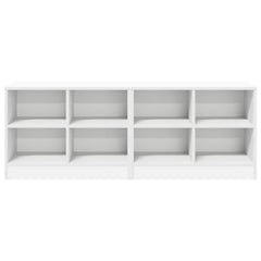 Bed Cabinet 2 pcs 66 x 33 x 48 cm Engineered Wood White