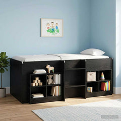Bed Cabinet 2 pcs 66 x 33 x 48 cm Engineered Wood Black oak