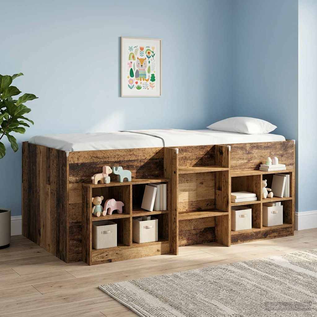 Bed Cabinet 2 pcs 66 x 33 x 48 cm Engineered Wood Old wood