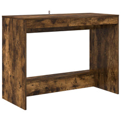 vidaXL Bed Desk Smoked Oak Engineered Wood 100 x 45 x 75 cm 2