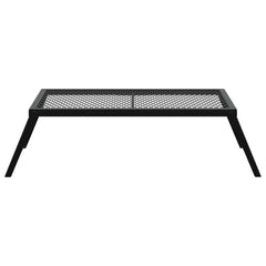 vidaXL Foldable Camping Grill 58 x 31 x 2 cm Alloy Steel Black 4