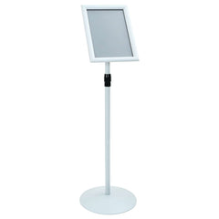 vidaXL Pedestal Poster Stand Silver 33 x 33 x 126 cm PVC and Steel 2