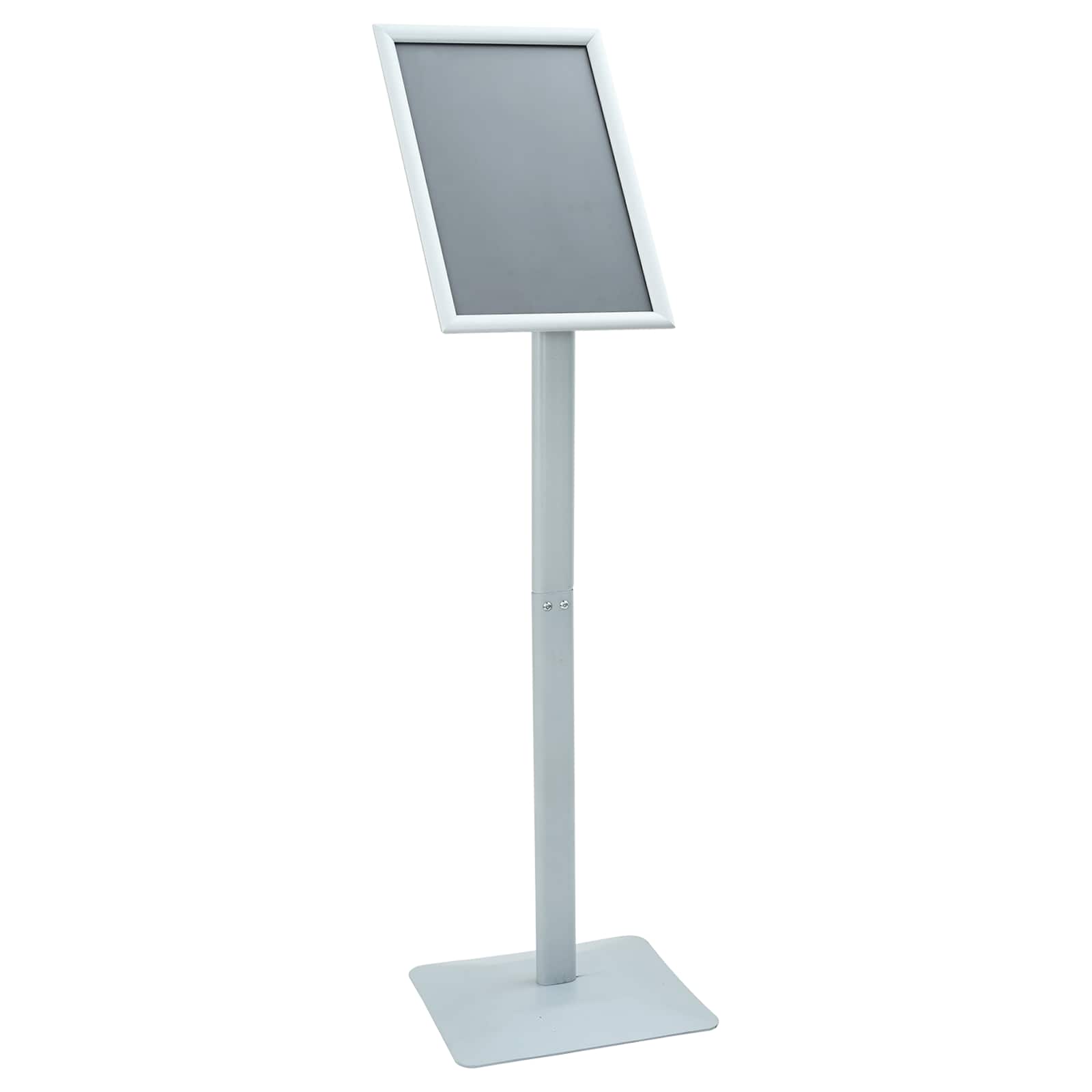 vidaXL Pedestal Poster Stand Silver 32 x 27 x 119 cm Cast Iron 2