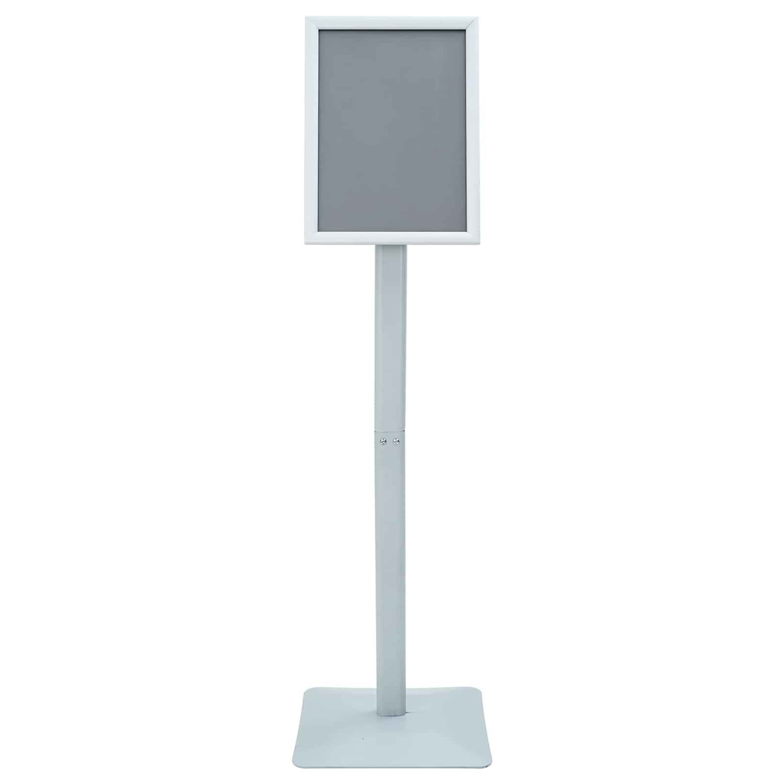 vidaXL Pedestal Poster Stand Silver 32 x 27 x 119 cm Cast Iron 5