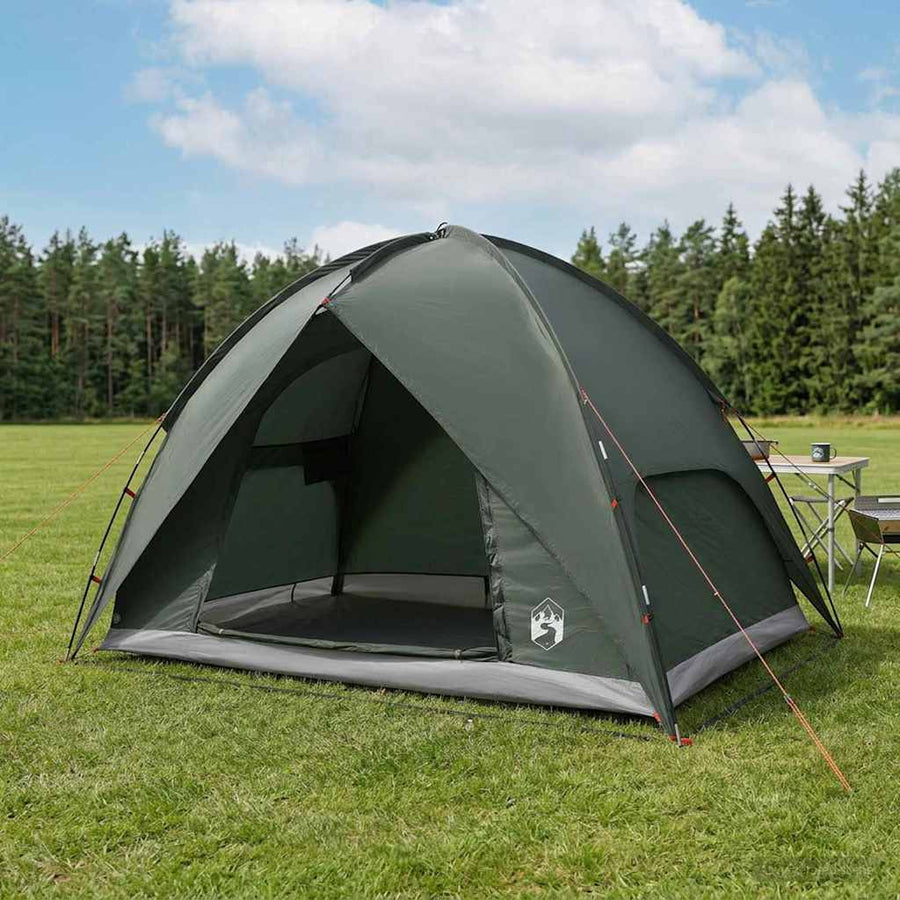 Camping Tent with Rainfly Water-resistant Army green 3-Person