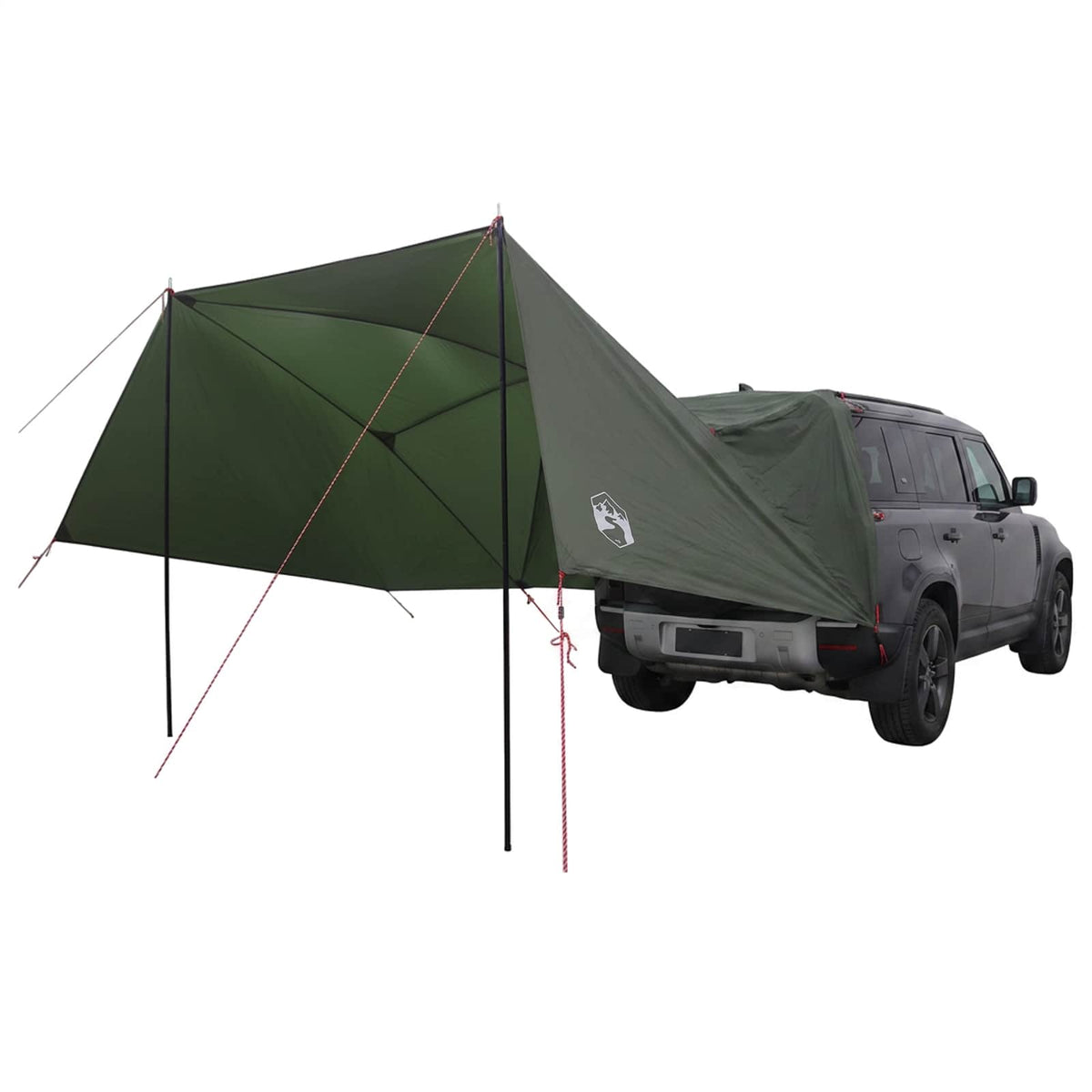 Car Tent 350 x 250 cm Polyester and Steel Army green 305 cm 205 cm