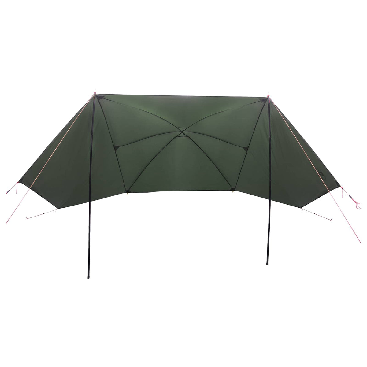 Car Tent 350 x 250 cm Polyester and Steel Army green 305 cm 205 cm