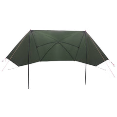 Car Tent 350 x 250 cm Polyester and Steel Army green 305 cm 205 cm