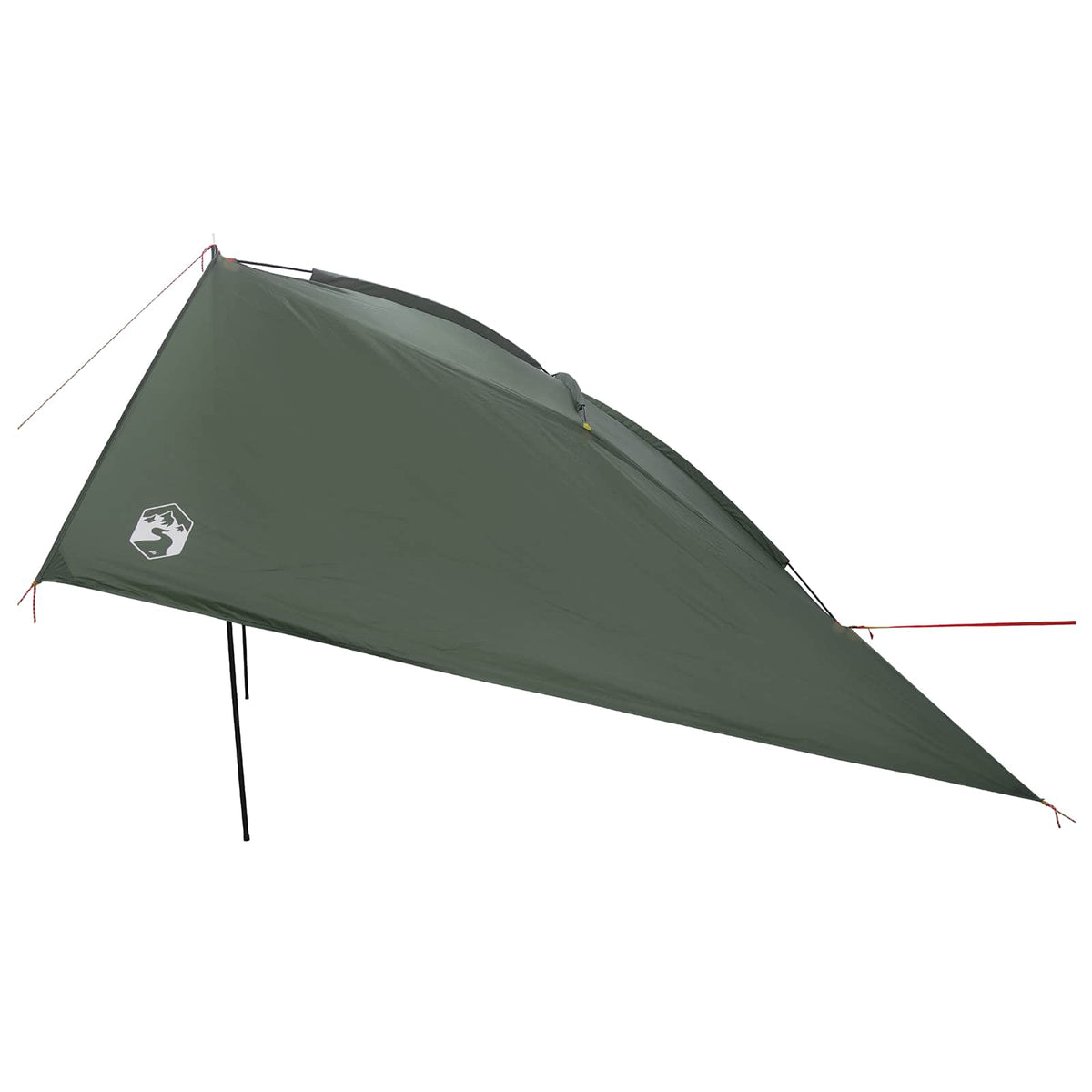 Car Tent 350 x 250 cm Polyester and Steel Army green 305 cm 205 cm