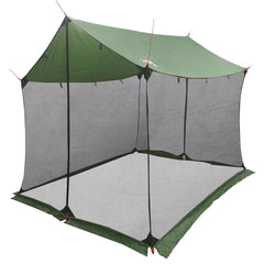 vidaXL Camping Tarp with Mesh Walls 270 x 210 x 210 cm Green 2