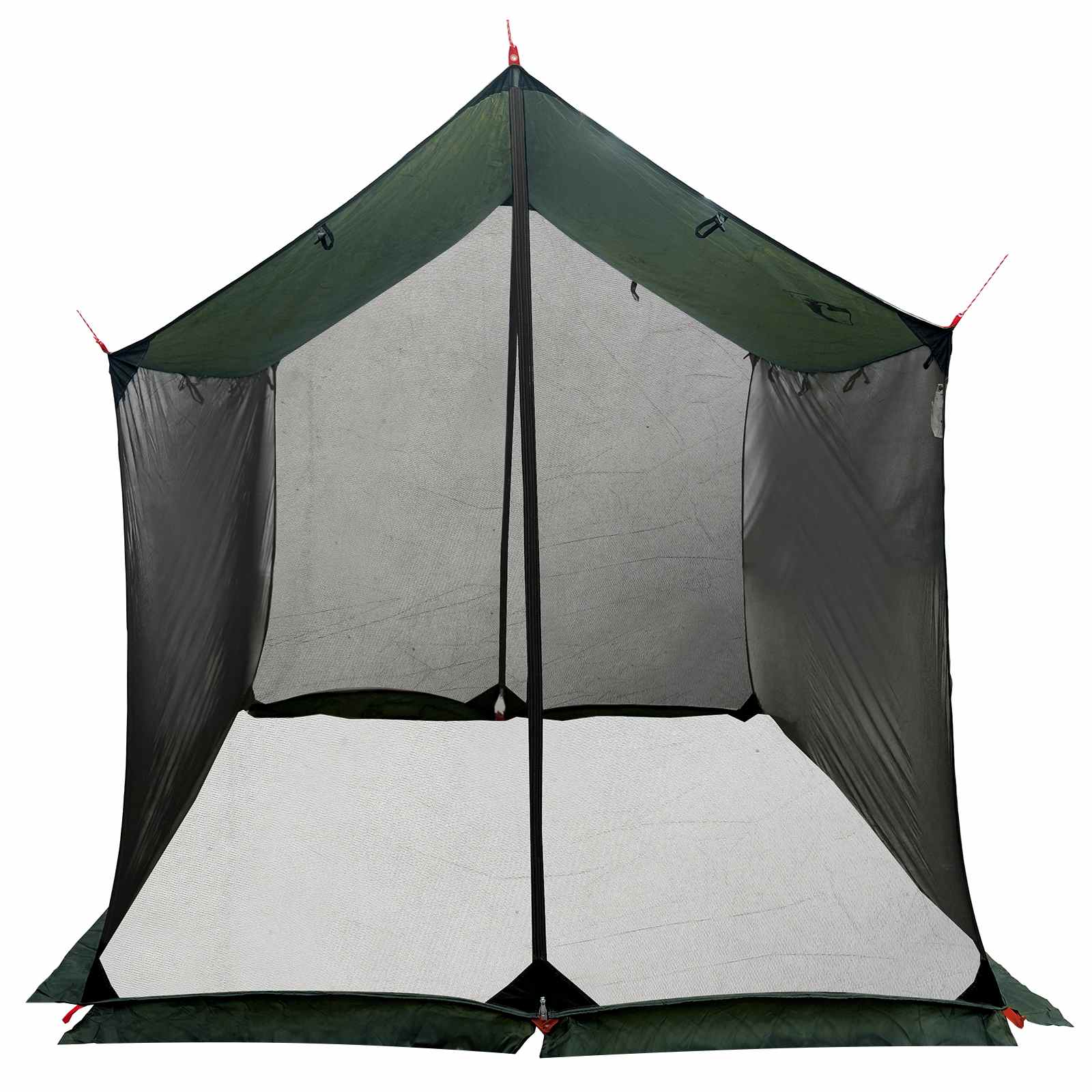 vidaXL Camping Tarp with Mesh Walls 270 x 210 x 210 cm Army Green 4