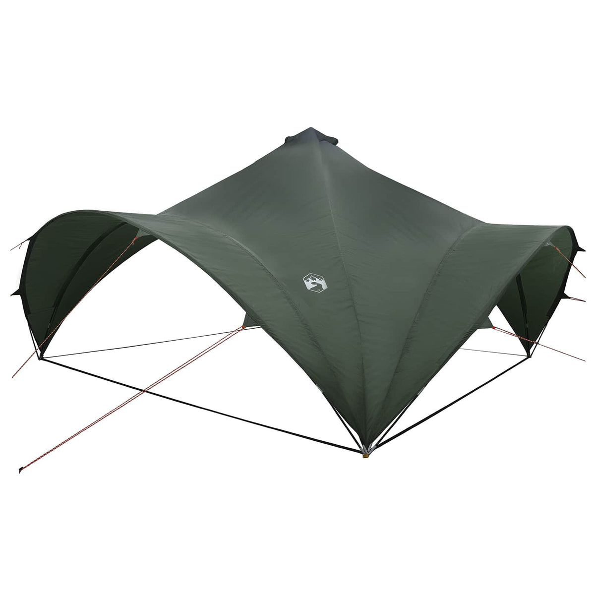Party Tent 500 x 500 x 352 cm Polyester and Steel Army green