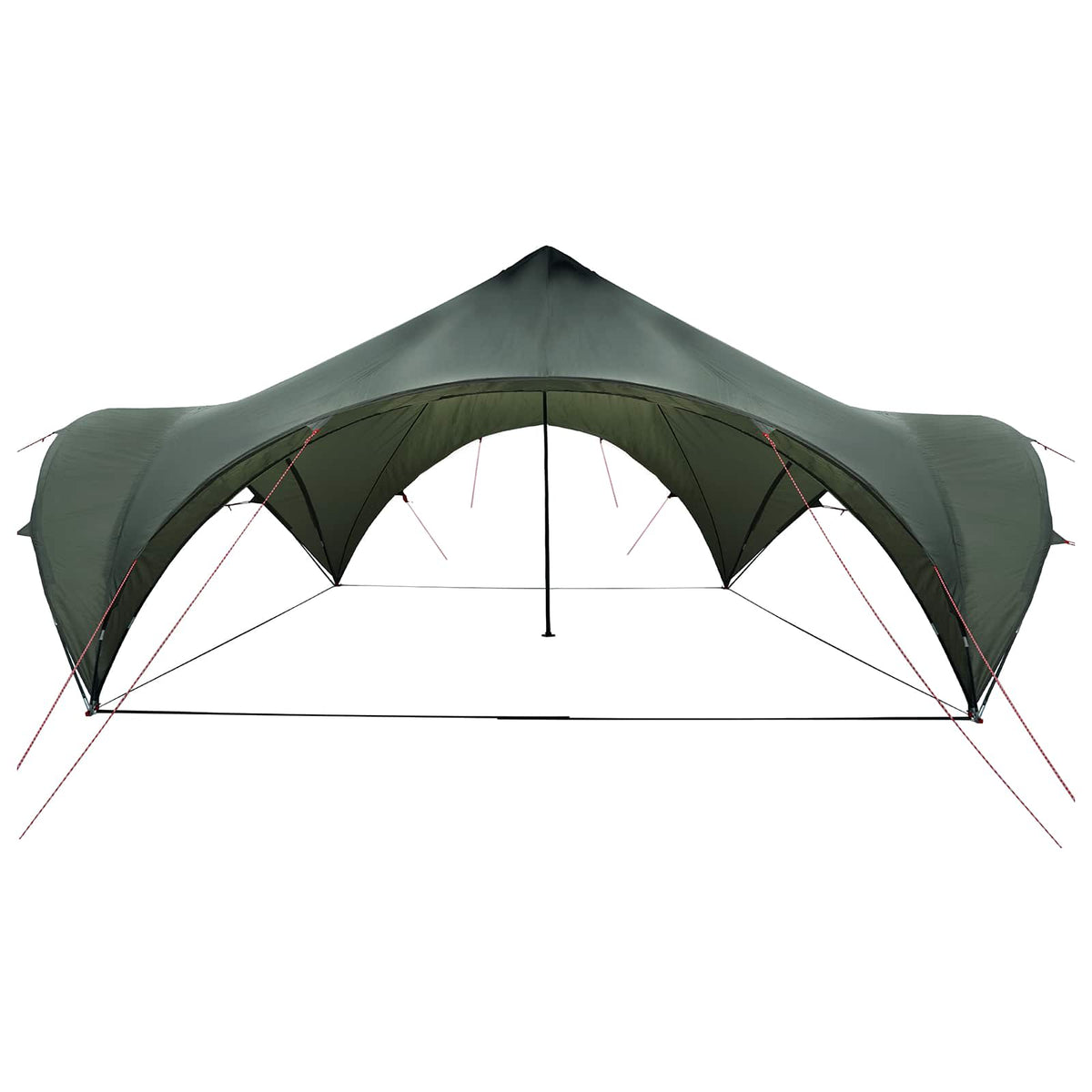 Party Tent 600 x 600 x 400 cm Polyester and Steel Army green